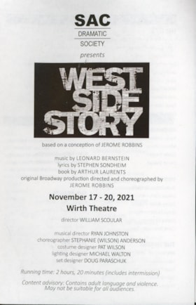 Play Program - West Side Story 2021 thumbnail
