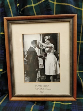C. Rex Stollmeyer & Queen Elizabeth in 1954 thumbnail