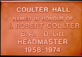 Coulter Hall 1974-75 thumbnail