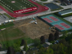 Aerial shot of La Brier Family Arena 2012-13 thumbnail